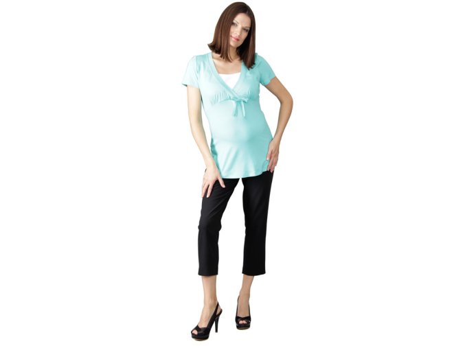 7/8 Těhotenské kalhoty Rialto Sinon černé 0333 (Dámská velikost 36)