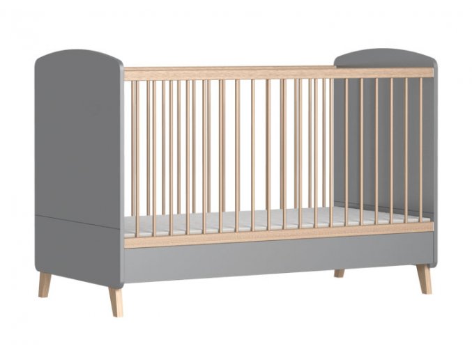 Dětská postýlka COLETTE grey 140x70 cot junior