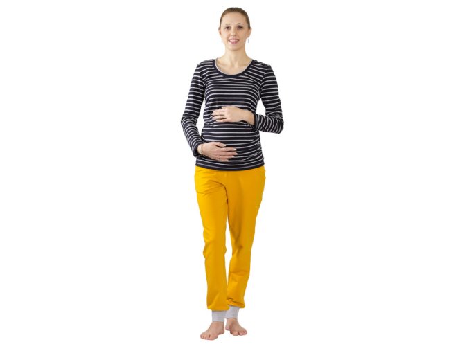 Těhotenské pruhované tričko