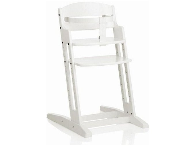 Dřevěná jídelní židlička BabyDan DanChair White