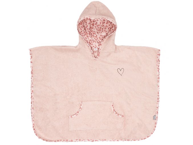 Růžové dětské froté pončo Bébé-Jou Leopard PinkB3017123