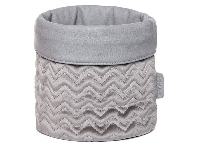 Trendy šedý košík na kojenecké potřeby od Bébé-Jou Fabulous Griffin Grey