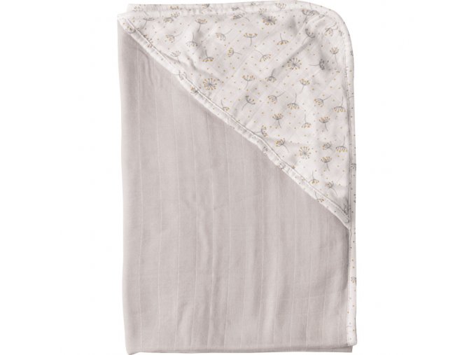 Mušelínový ručník s kapucí bambus pro miminko  Bébé-Jou Fabulous Wish Grey