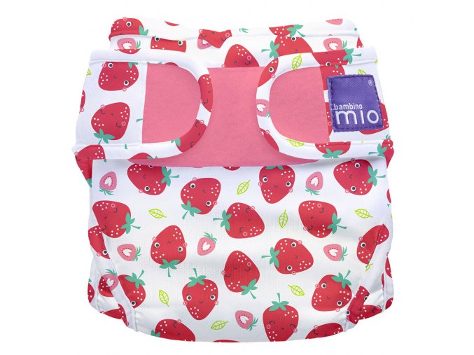 Bambino Mio Miosoft svrchní plenkové kalhotky Strawberry Cream 3-9kg
