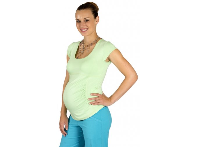 Těhotenské tričko Rialto Pino zelená 0066