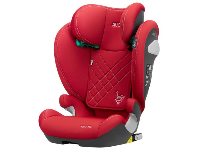 autosedačka AVOVA Sora-Fix 2026 Maple Red, 100-150 cm červená 3-12let