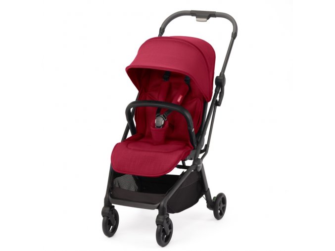 Červený sportovní kočárek Recaro Lexa Elite Garnet Red s otočnou sedačkou do 22kg