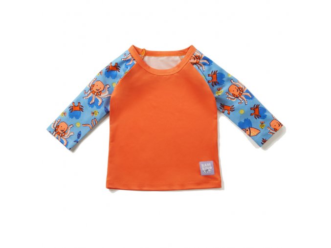 Dětské tričko do vody s rukávem 6-12 měsíců, Wave Patrol oranžové modré