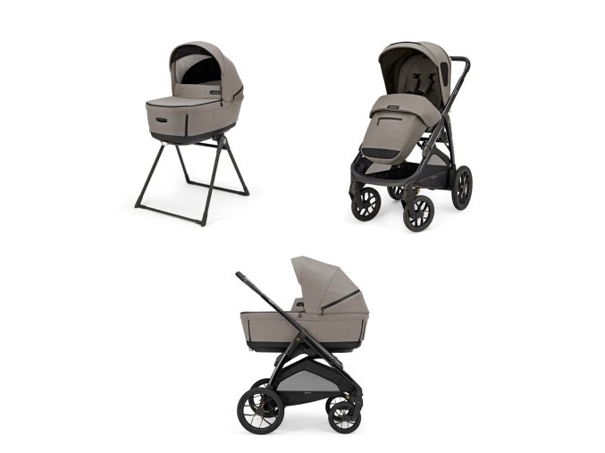 Odlehčený kombinovaný kočárek do terénu APTICA XT Canyon Grey 2025 s adaptivním odpružením, vaničkou s 5-ti okénky a novým o 1,5 kg lehčím podvozkem s velkými koly.