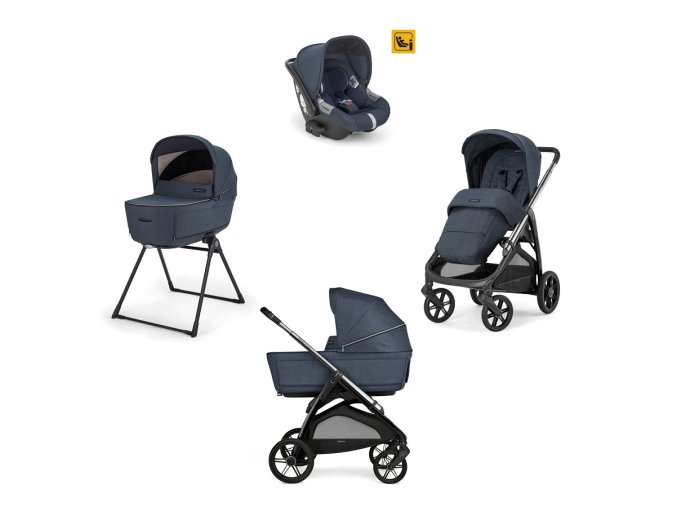 KA61S0RSB Kočárek Inglesina Aptica Darwin 4v1 2025 Resort Blue s autosedačkou s testem Adac, s 5ti okýnky, welcome pad a stand upem