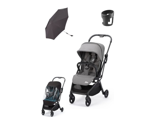 Sportovní kočárek Recaro Lexa Elite 2025 Silent Grey s balíčkem příslušenství v hodnotě 2370 Kč zcela zdarma
