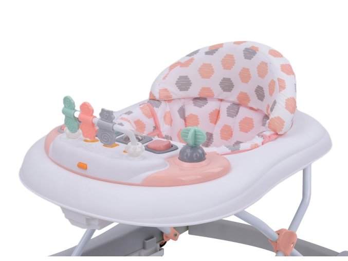 Chodítko BabyWalker pro miminka od BabyDanu, s jemnými a tichými kolečky a hračkami, od6ti měsíců, nastavitelná rychlost, pogumovaná kola, hrací pultík je odnímatelný , otáčecí o 360st.