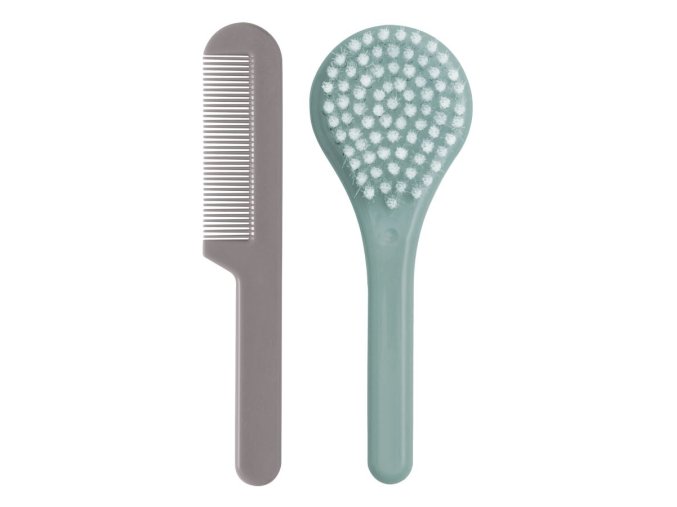 L20918n  Sada hřebínku a kartáče od holandské značky Luma Babycare  Ice blue modro béžová