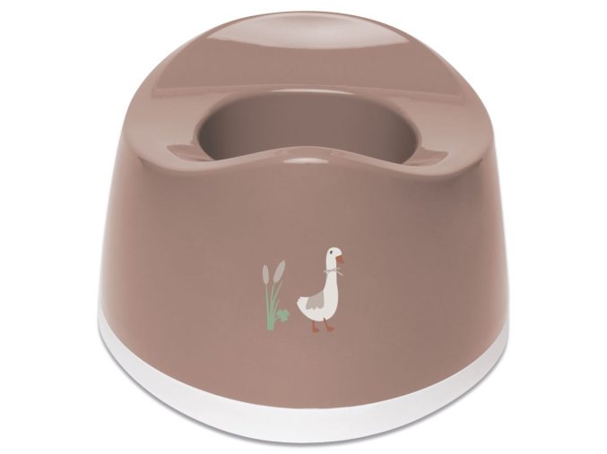 Nočník oválný Bébé-Jou Dear Goose, hnědá, Mocha Mousse