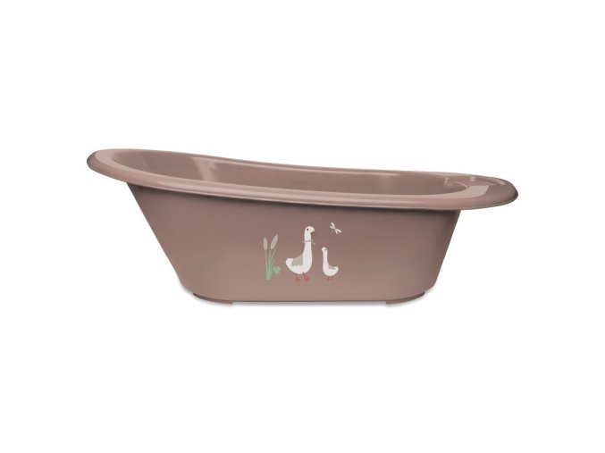 Vanička Bébé-Jou Click Dear Goose, hnědé, Mocha Mousse s kačenkami