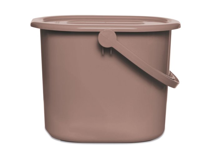 Kyblík na pleny s víkem Bébé-Jou Mocha Mousse, hnědá