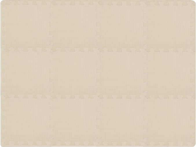 Hrací podložka puzzle s okrajem Light Beige 92x122 cm