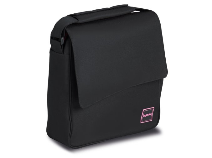 Inglesina Taska Day Bag Black Pink černá s růžovým logem v akci