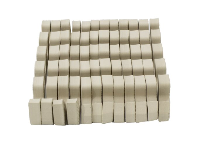 Sada okrajů zarovnávající extra silné pěnové puzzle v béžové barvě