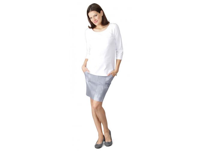 Těhotenské tričko Rialto Clere bílé 0098 (Dámská velikost 40)