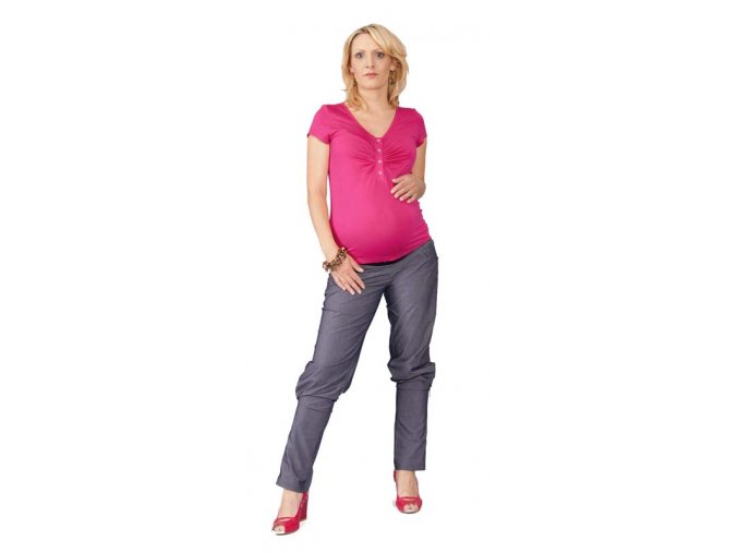 Těhotenské a kojicí tričko Rialto Dison růžové 0297 (Dámská velikost 38)