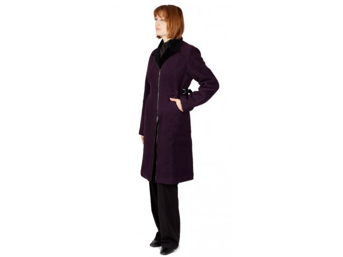 Dámský kabát Rialto Drap fialová 0086