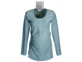 Těhotenské tričko Rialto GARYNAHINE modrý melír 00333 (Dámská velikost 36)