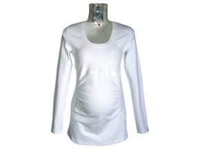 Těhotenské tričko Rialto GARYNAHINE bílá 0098 (Dámská velikost 44)