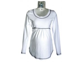 Těhotenské tričko Rialto Borvemore bílá 0103 (Dámská velikost 42)