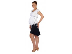 Těhotenské a kojicí tričko Rialto Nonza bílá 0098 (Dámská velikost 36)