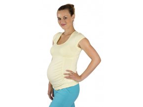 Těhotenské tričko Rialto Pino žlutá 0065 (Dámská velikost 36)