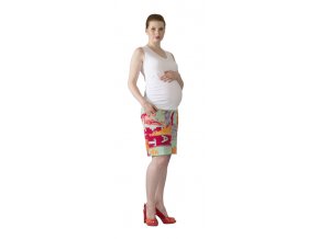 Těhotenská sukně Rialto Billy  modrooranžový vzor 5391