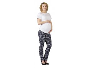 Těhotenské riflové kalhoty Rialto Steiny žíhaná džínovina 0559 (Dámská velikost 36)