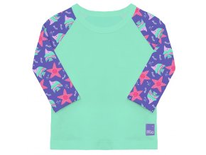 Dětské tričko do vody s rukávem, UV 50+, Violet, vel. XL