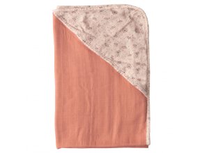 Mušelínový ručník s kapucí bambus Bébé-Jou Fabulous Wish Pink
