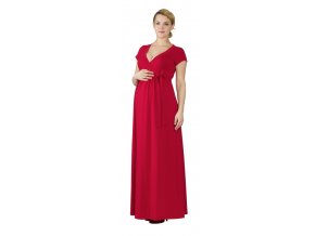 Těhotenské a kojící šaty Rialto Lonchette červené 0441