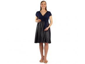 Těhotenské společenské šaty Rialto Labelle tmavě modré 0466