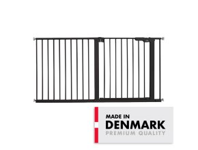 BD60116 Baby Dan zábrana Premier Extra široký 151 cm černý zábrana do dveří made in Danemark, , bez vrtání