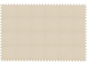 Hrací koberec z pěnových puzzlí 120x180x1,4cm beige, tlouštka 1,4cm