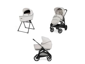KA69S0OPI Kočárek Inglesina Aptica 2v1 2025 Opal Ivory bílý s 5 okýnky stand upem a welcome pad