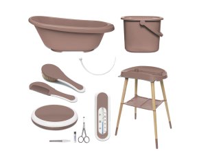 Koupací sada Bébé-jou Sense 7 dílná Mocha Mousse hnědá
