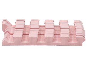 Sada okrajů Lighr Pink pro pěnové puzzle 90x90cm, pro babydan nebo rialtobaby