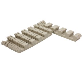 Sada okrajů pro pěnové puzzle Light Beige 120x90cm