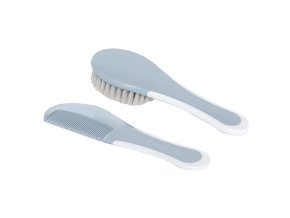 Bébé-jou Praktická sada pro péči o vlásky v klasické modrobílé barevné kombinaci kolekce Celestial Blue.