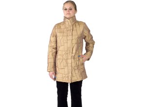 Dámská zimní bunda zlatá s prošíváním, Rialto.