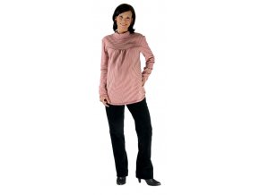 Těhotenské tričko Rialto Remy červeno-béžový pruh 0157 (Dámská velikost 36)