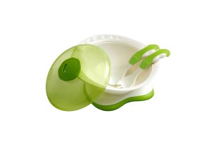 dBb211059 dBb Talíř s víkem Úsměv, zelený