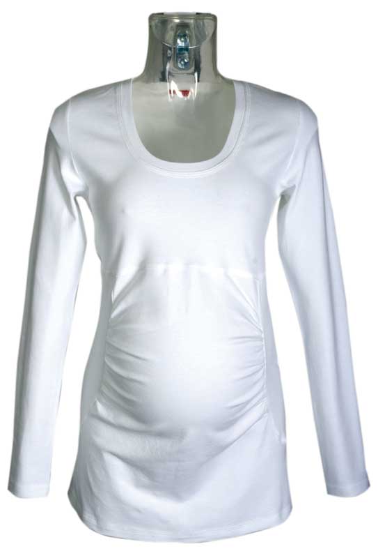 Těhotenské tričko Rialto Garynahine bílá 0098 Dámská velikost: 48