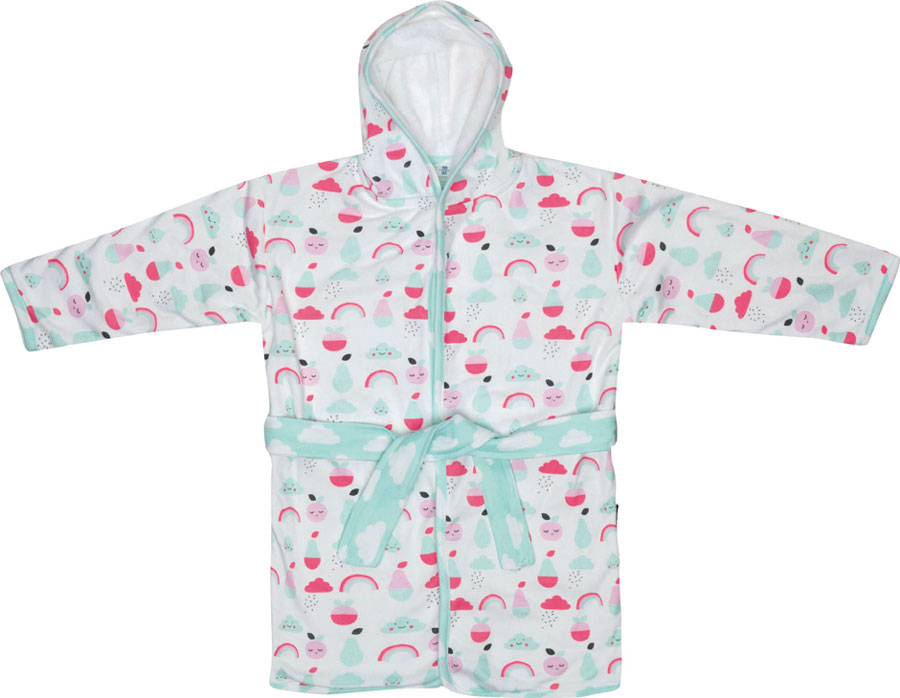 Bebe-Jou Župánek Bébé-Jou Blush Baby" "Barva:vzorované|Kapuce:ano|Typ:župan|Vzor:Blush Baby|