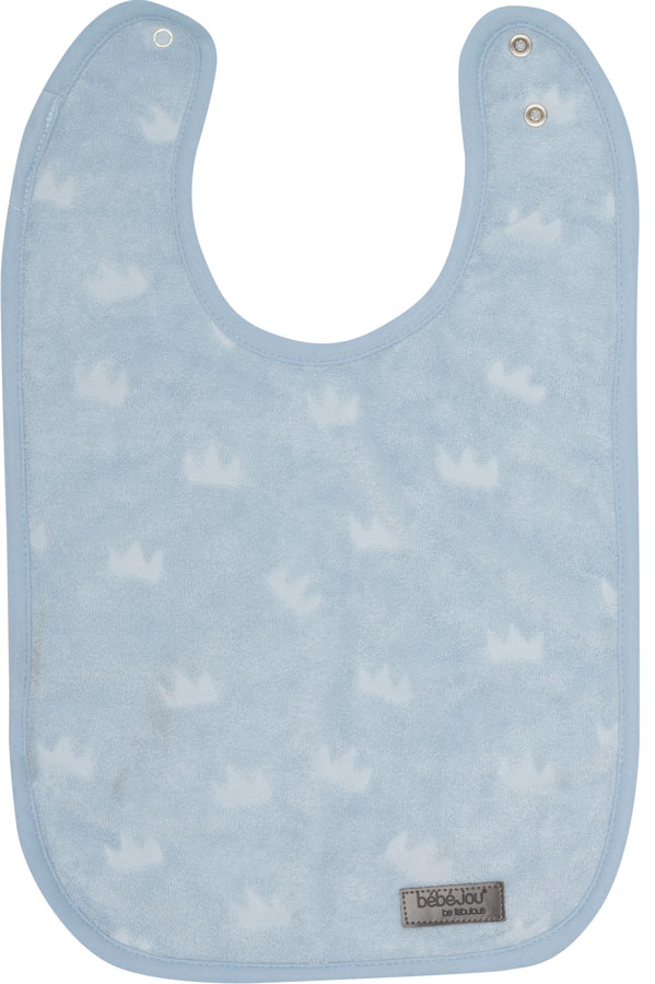 Bebe-Jou Bryndáčky Bébé-Jou Fabulous Frosted Blue 2ks" "Barva:modré|Materiál:80% bavlna, 20% polyester|Vzor:Fabulous|Zapínání:baby patent|